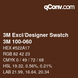 Farbcode: 3M Excl/Designer Swatch - 3M 100-060 | qconv.com