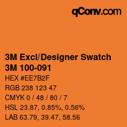 Código de color: 3M Excl/Designer Swatch - 3M 100-091 | qconv.com