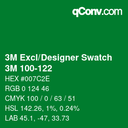 Farbcode: 3M Excl/Designer Swatch - 3M 100-122 | qconv.com