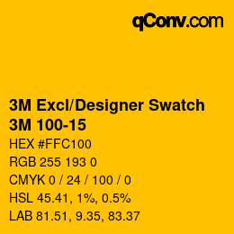 Código de color: 3M Excl/Designer Swatch - 3M 100-15 | qconv.com