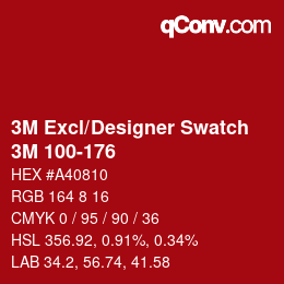 Farbcode: 3M Excl/Designer Swatch - 3M 100-176 | qconv.com