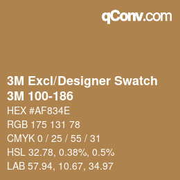 Farbcode: 3M Excl/Designer Swatch - 3M 100-186 | qconv.com