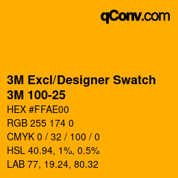 Code couleur: 3M Excl/Designer Swatch - 3M 100-25 | qconv.com