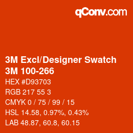 Farbcode: 3M Excl/Designer Swatch - 3M 100-266 | qconv.com