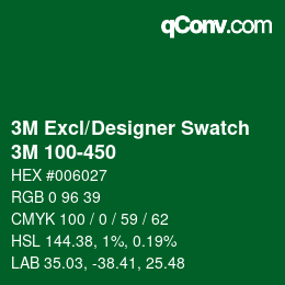 Código de color: 3M Excl/Designer Swatch - 3M 100-450 | qconv.com