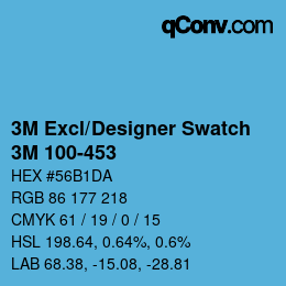 Farbcode: 3M Excl/Designer Swatch - 3M 100-453 | qconv.com