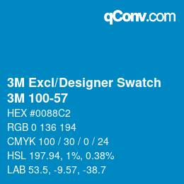 Farbcode: 3M Excl/Designer Swatch - 3M 100-57 | qconv.com