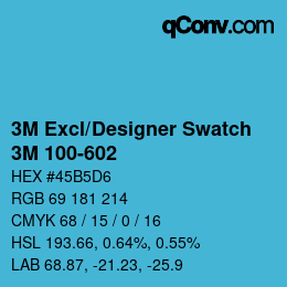 Code couleur: 3M Excl/Designer Swatch - 3M 100-602 | qconv.com