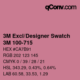 Código de color: 3M Excl/Designer Swatch - 3M 100-715 | qconv.com