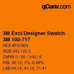 Farbcode: 3M Excl/Designer Swatch - 3M 100-717 | qconv.com