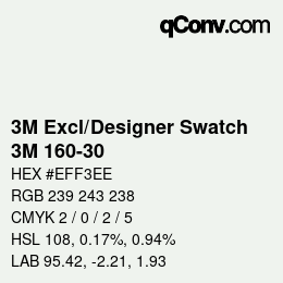 Farbcode: 3M Excl/Designer Swatch - 3M 160-30 | qconv.com