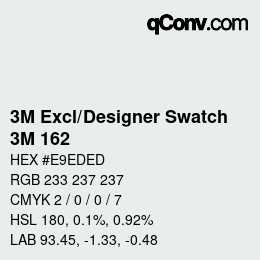 Color code: 3M Excl/Designer Swatch - 3M 162 | qconv.com