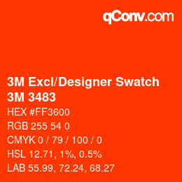 Código de color: 3M Excl/Designer Swatch - 3M 3483 | qconv.com