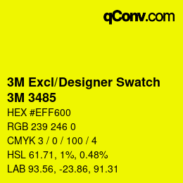 Color code: 3M Excl/Designer Swatch - 3M 3485 | qconv.com