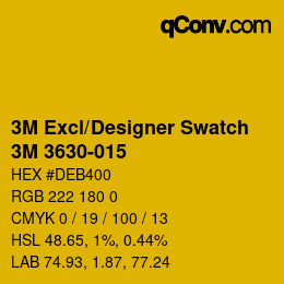 カラーコード: 3M Excl/Designer Swatch - 3M 3630-015 | qconv.com