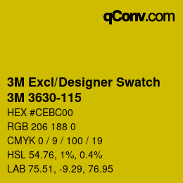 Farbcode: 3M Excl/Designer Swatch - 3M 3630-115 | qconv.com