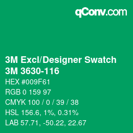 Código de color: 3M Excl/Designer Swatch - 3M 3630-116 | qconv.com