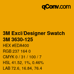 Farbcode: 3M Excl/Designer Swatch - 3M 3630-125 | qconv.com