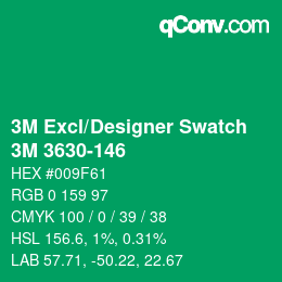 カラーコード: 3M Excl/Designer Swatch - 3M 3630-146 | qconv.com