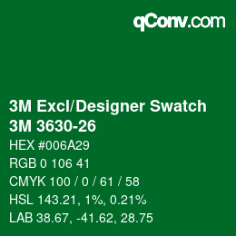 カラーコード: 3M Excl/Designer Swatch - 3M 3630-26 | qconv.com