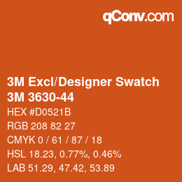 Farbcode: 3M Excl/Designer Swatch - 3M 3630-44 | qconv.com