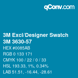 Color code: 3M Excl/Designer Swatch - 3M 3630-57 | qconv.com