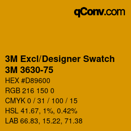 Farbcode: 3M Excl/Designer Swatch - 3M 3630-75 | qconv.com