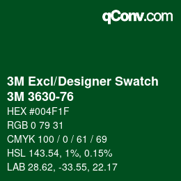 Farbcode: 3M Excl/Designer Swatch - 3M 3630-76 | qconv.com