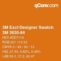 Farbcode: 3M Excl/Designer Swatch - 3M 3630-84 | qconv.com