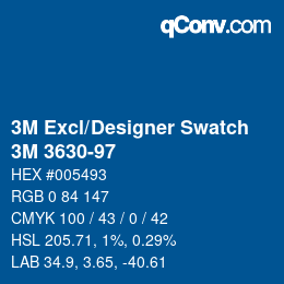 Farbcode: 3M Excl/Designer Swatch - 3M 3630-97 | qconv.com