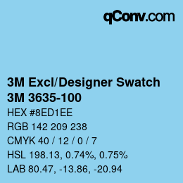 Code couleur: 3M Excl/Designer Swatch - 3M 3635-100 | qconv.com