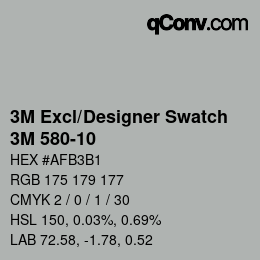 カラーコード: 3M Excl/Designer Swatch - 3M 580-10 | qconv.com