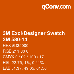 Code couleur: 3M Excl/Designer Swatch - 3M 580-14 | qconv.com