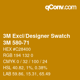 カラーコード: 3M Excl/Designer Swatch - 3M 580-71 | qconv.com