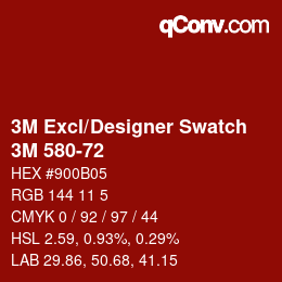 Farbcode: 3M Excl/Designer Swatch - 3M 580-72 | qconv.com