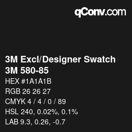 Farbcode: 3M Excl/Designer Swatch - 3M 580-85 | qconv.com