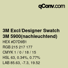 Code couleur: 3M Excl/Designer Swatch - 3M 5900(nachleuchtend) | qconv.com