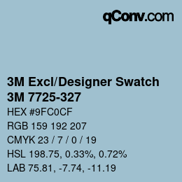 Farbcode: 3M Excl/Designer Swatch - 3M 7725-327 | qconv.com