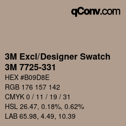 Farbcode: 3M Excl/Designer Swatch - 3M 7725-331 | qconv.com