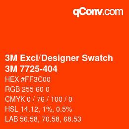 Color code: 3M Excl/Designer Swatch - 3M 7725-404 | qconv.com