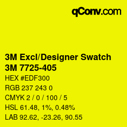 Code couleur: 3M Excl/Designer Swatch - 3M 7725-405 | qconv.com