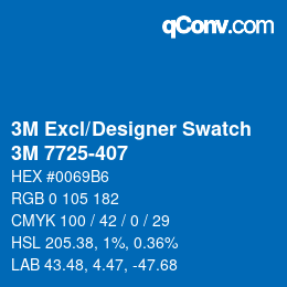 Código de color: 3M Excl/Designer Swatch - 3M 7725-407 | qconv.com