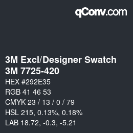 Farbcode: 3M Excl/Designer Swatch - 3M 7725-420 | qconv.com