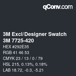 カラーコード: 3M Excl/Designer Swatch - 3M 7725-420 | qconv.com