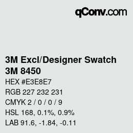 Farbcode: 3M Excl/Designer Swatch - 3M 8450 | qconv.com