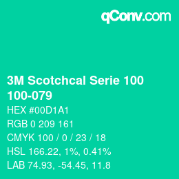 Farbcode: 3M Scotchcal Serie 100 - 100-079 | qconv.com