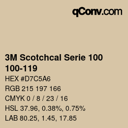 Farbcode: 3M Scotchcal Serie 100 - 100-119 | qconv.com