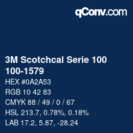 Farbcode: 3M Scotchcal Serie 100 - 100-1579 | qconv.com