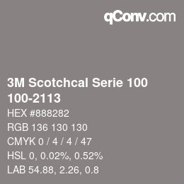 カラーコード: 3M Scotchcal Serie 100 - 100-2113 | qconv.com