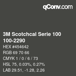 Farbcode: 3M Scotchcal Serie 100 - 100-2290 | qconv.com